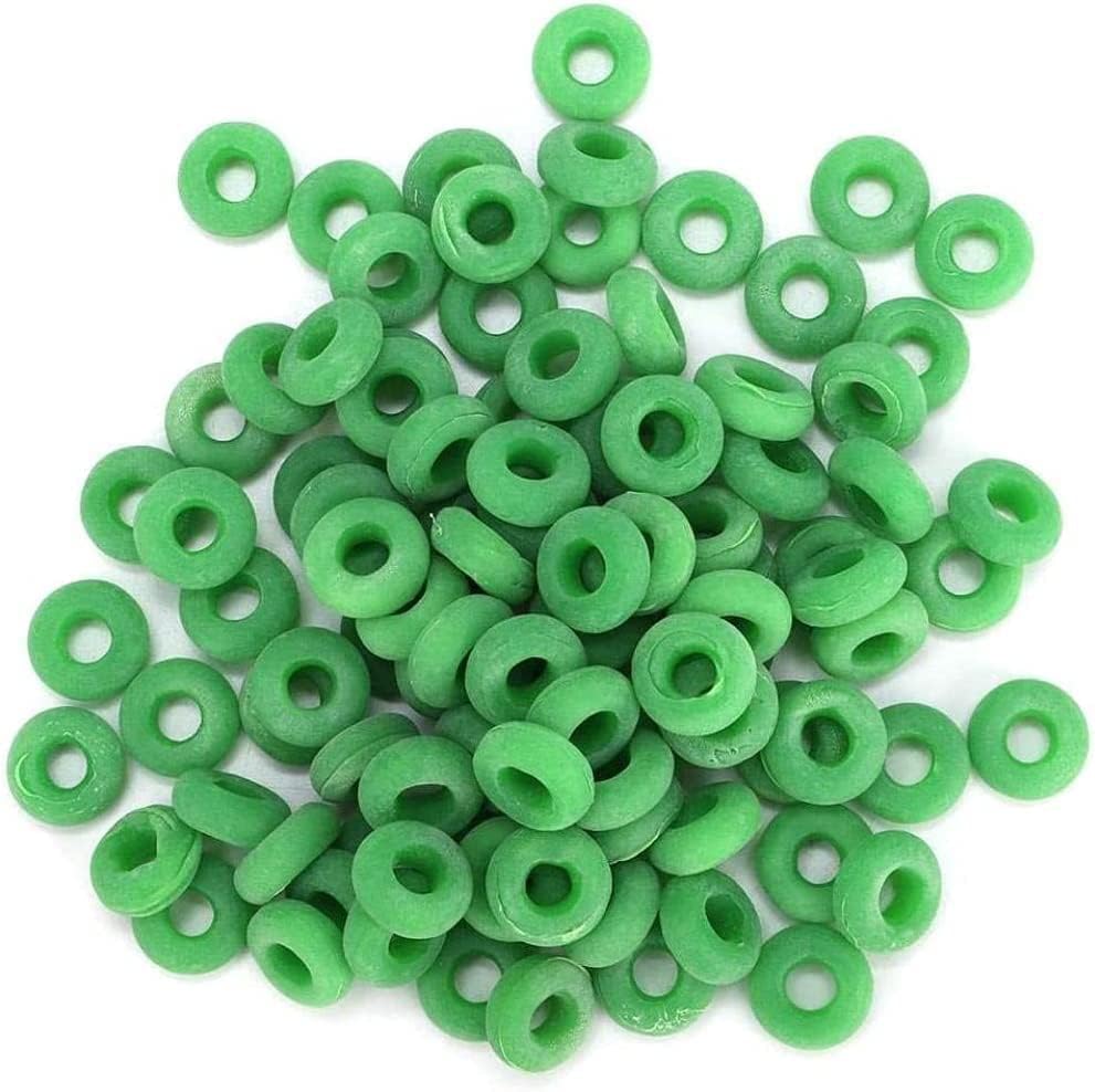 HASTHIP® 100pcs Livestock Castration Bands Castrator Rings for Goats Lambs Sheeps and Calves-Green HASTHIP® 100pcs Livestock Castration Bands Castrator Rings for Goats Lambs Sheeps and Calves-Green